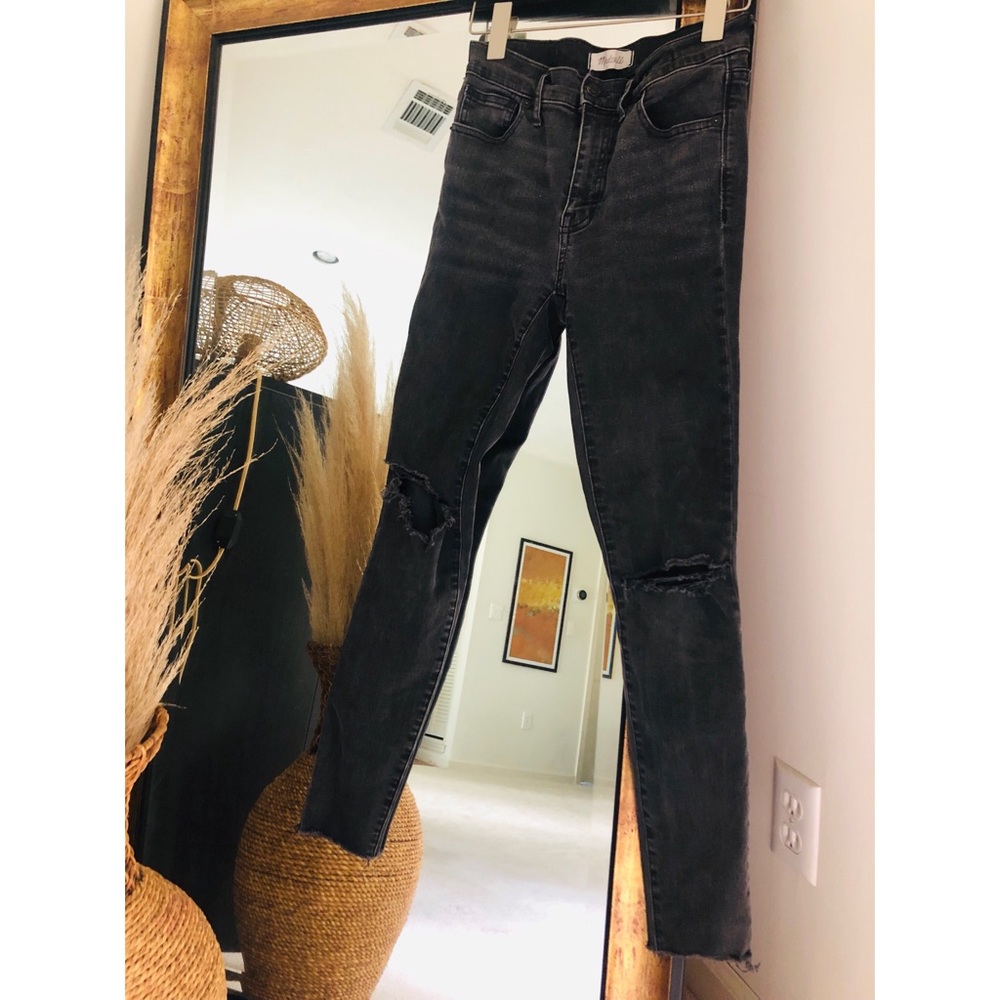 Madewell raw hem skinny jeans
